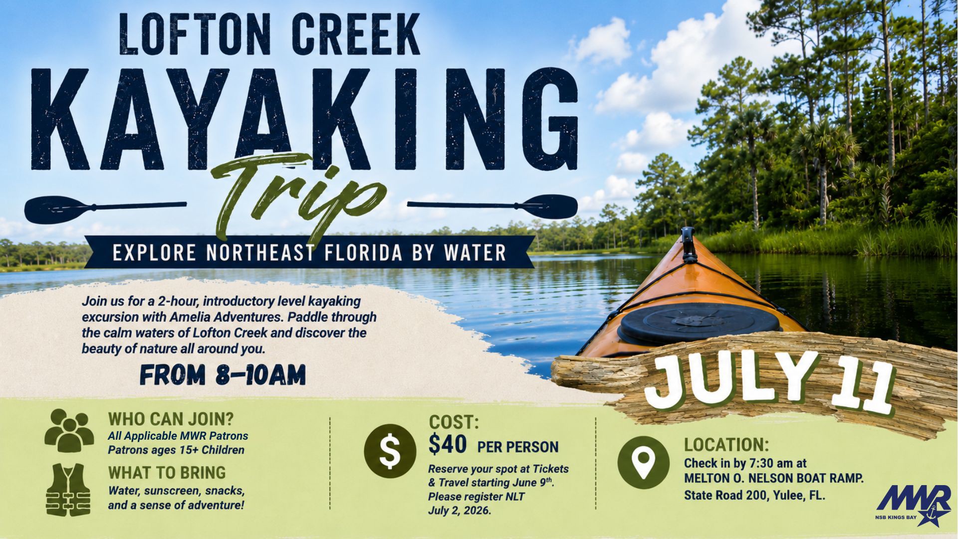 Lofton Creek Kayak in July