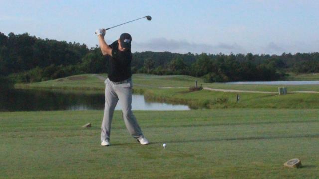 Man Playing Golf