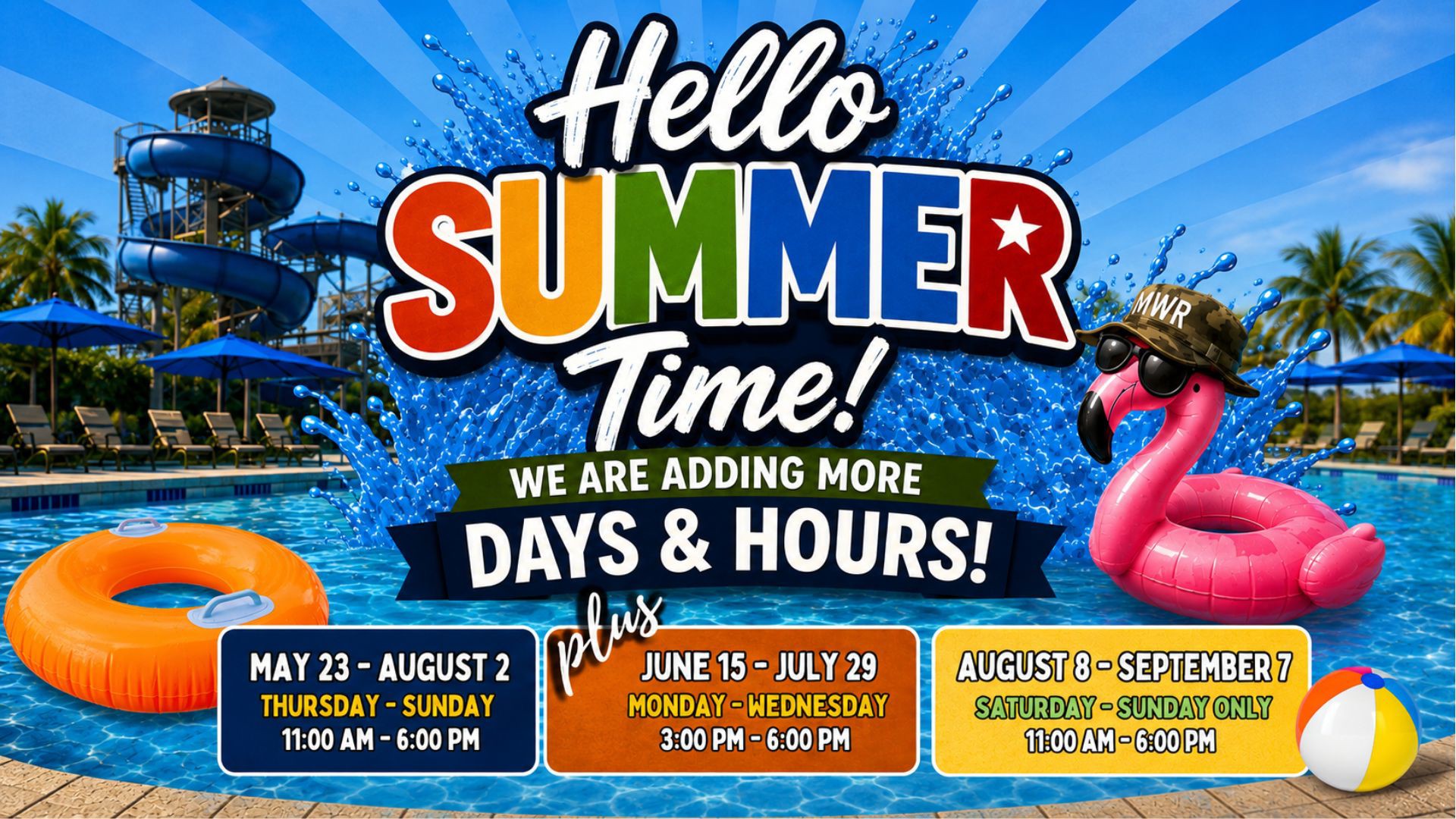 Kings Bay Fitness Pool Complex has extended summer days and hours