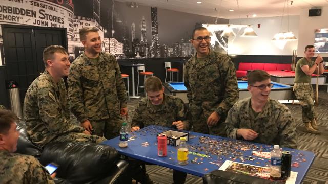 Sailors at a Liberty Center