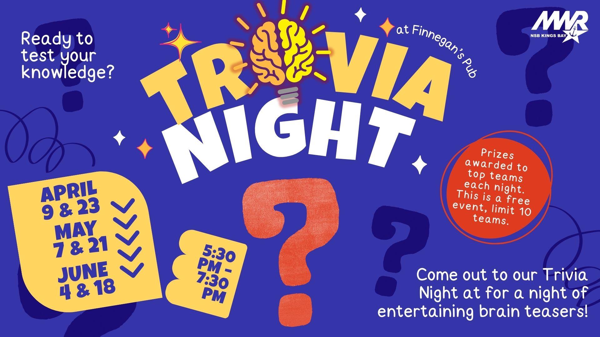 Test your Trivia skills at Finnegan's Pub